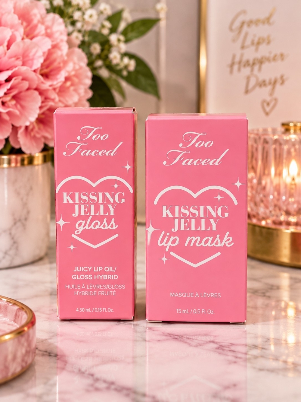 Too Faced Kissing Jelly Gloss & Lip Mask Duo